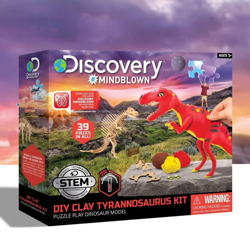 Discovery Kids Toy Dinosaur DIY Puzzle Clay T-Rex