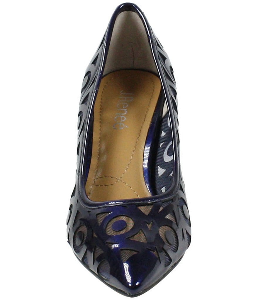 J. Renee Jameena Patent Laser Cut Pumps