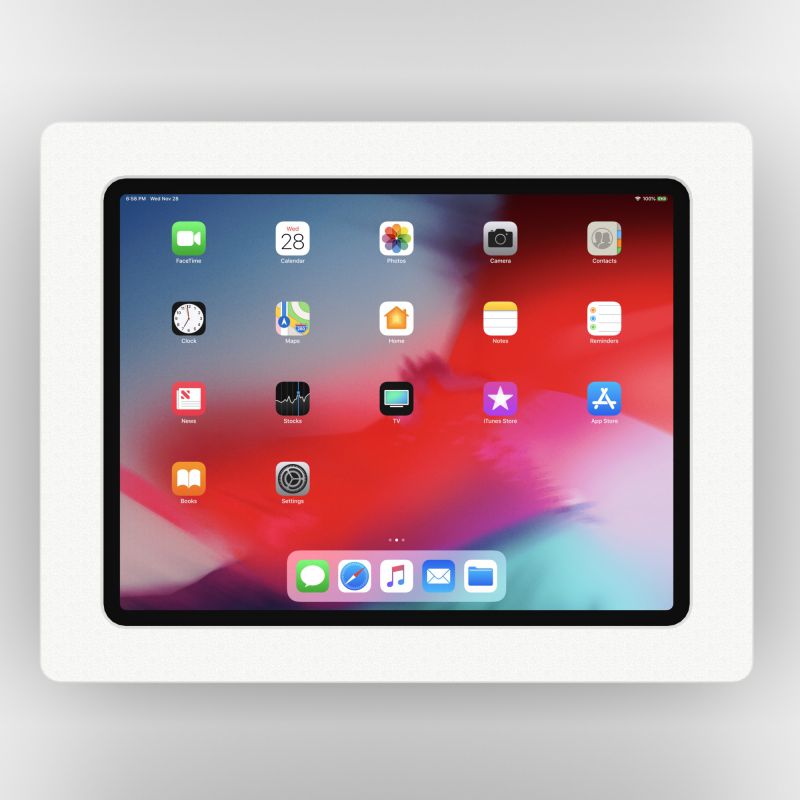 VidaMount White Enclosure and Tilting VESA Slim Wall Mount [Bundle] compatible with iPad Pro 12.9" (3rd Gen)