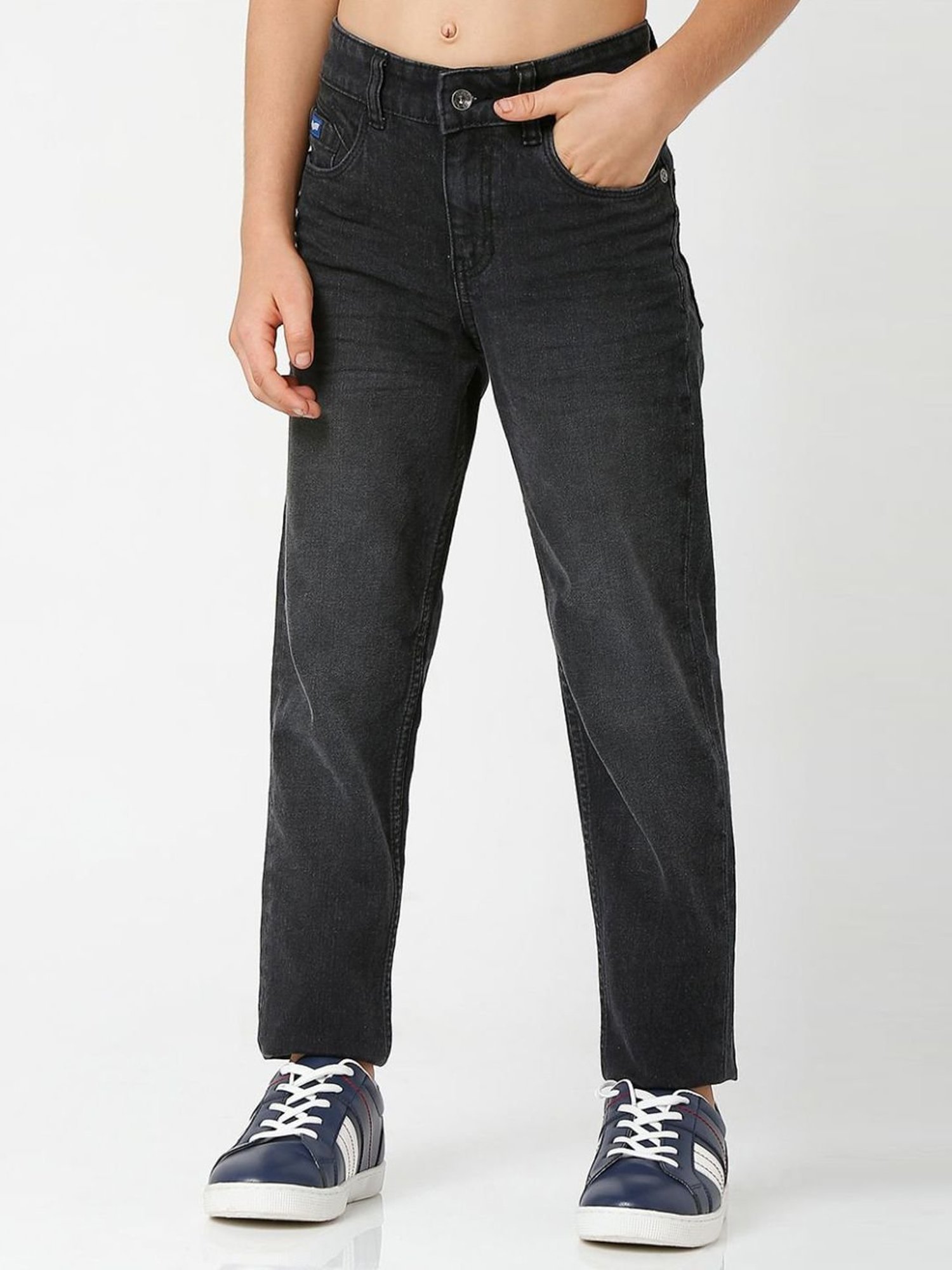 Gas Boys Black Slim Fit Jeans