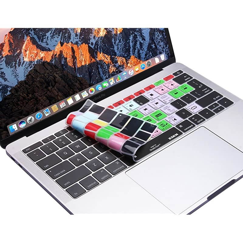 Shortcut Design Keyboard Skin Cover for New MacBook 12 (2015 Model A1534) and New MacBook Pro 13 (2016 Version A1708, No Touch Bar), US&EU Version (Studio One 3)