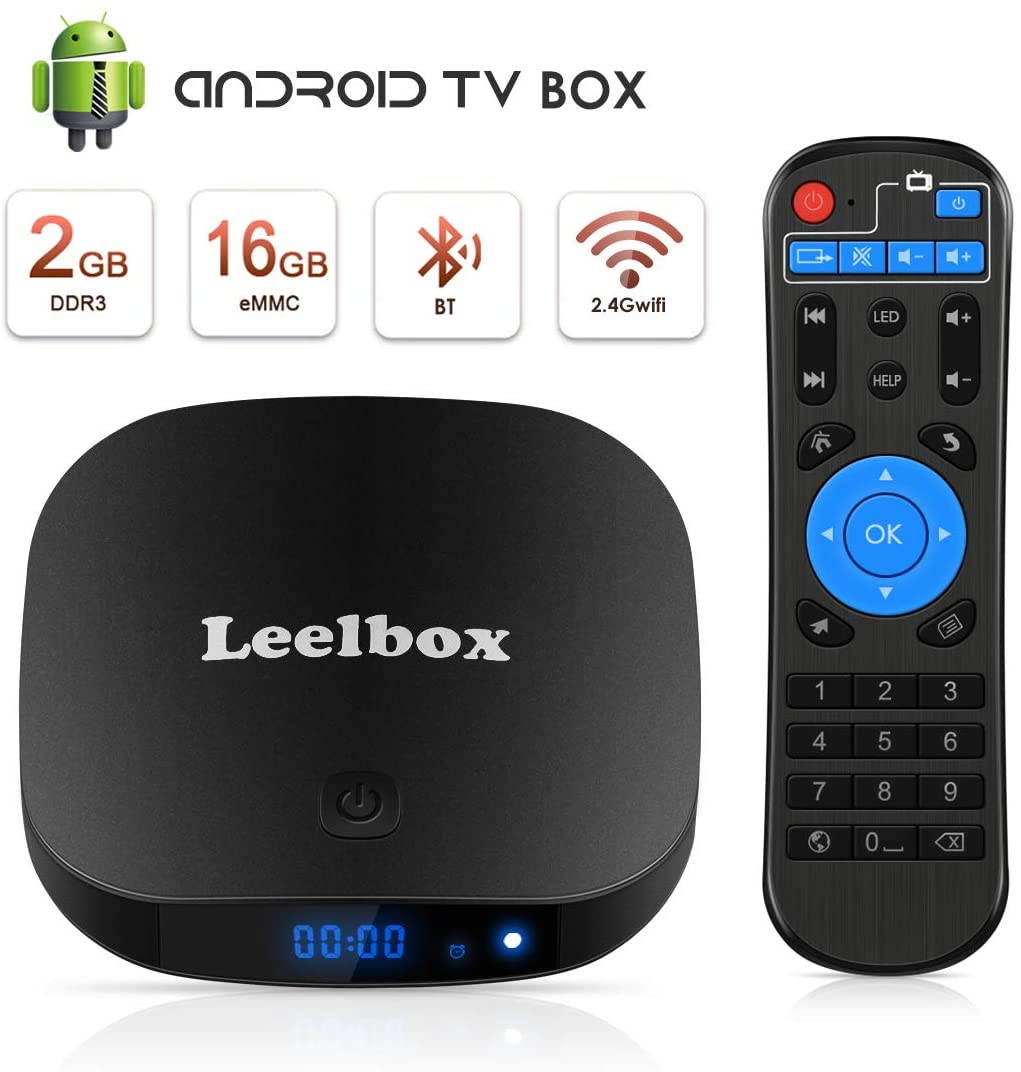 TV BOX Android - Android TV Box,Leelbox Q2 PRO Smart TV Box Full HD / 3D / 4K/H.265 / 2.4G Wi-Fi/2 Porte USB, Box Android