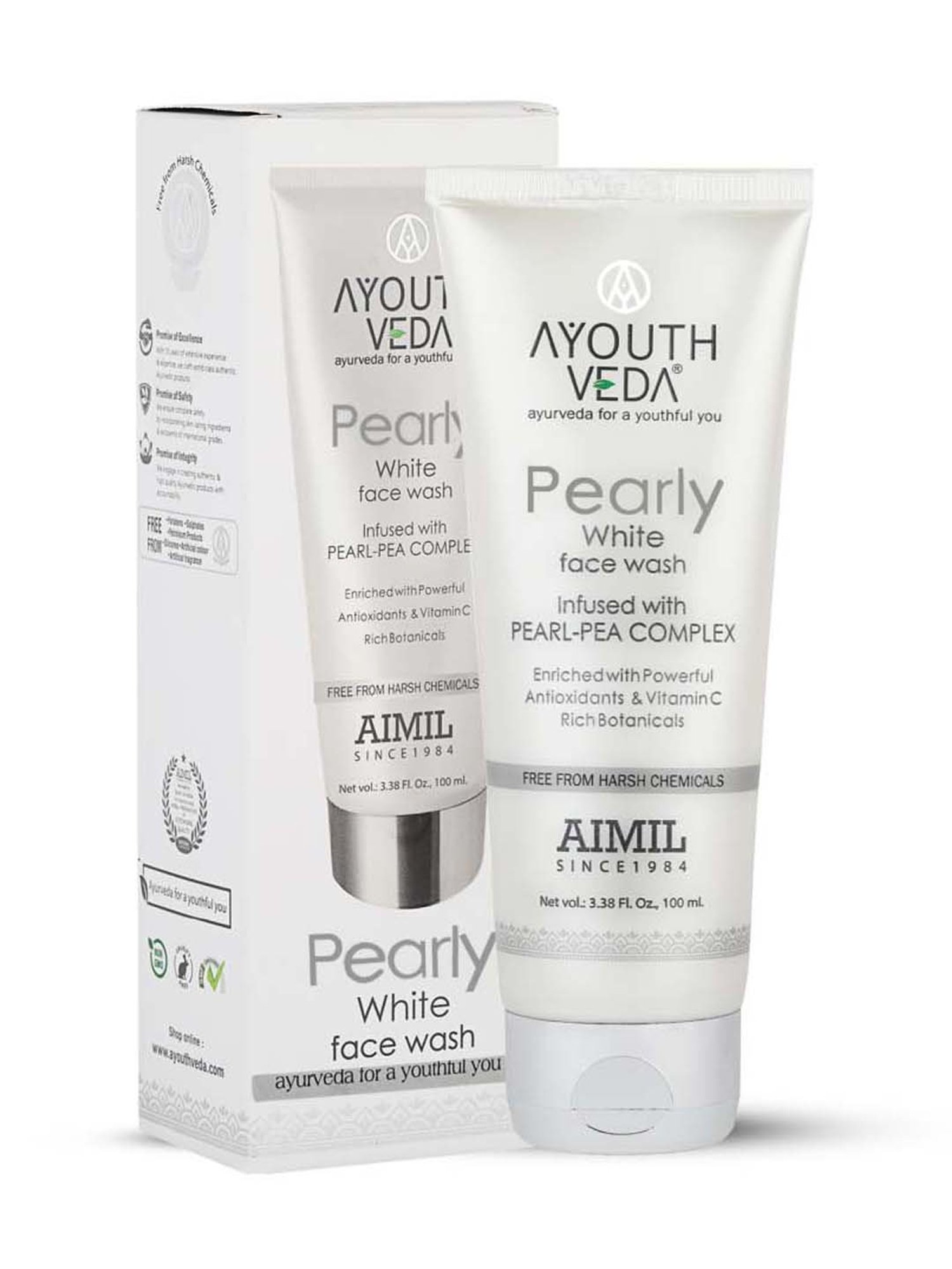 AyouthVeda Pearly White Face Wash - 100 ml
