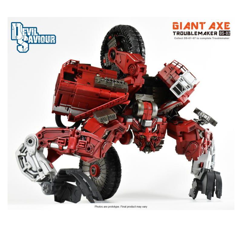DS-02 Giant Axe | Devil Saviour Construction Combiner Action figures