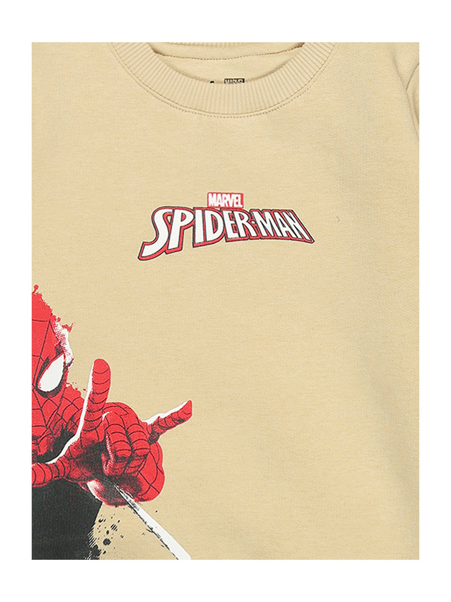 Bodycare Kids Beige Printed Full Sleeves Sweatshirt