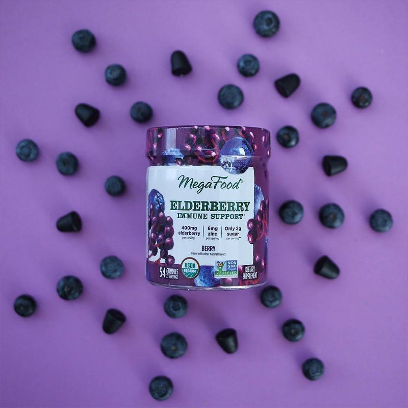 MegaFood Immune Support Gummies - Elderberry - 54ct