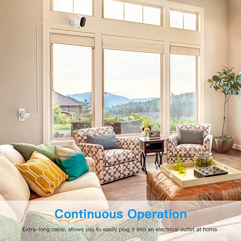 30ft Charging Cable for Arlo Pro 3 and Arlo Ultra -  Outdoor Magnetic Power Cord Uninterrupted Power for Arlo Pro 3 and Arlo Ultra, NOT for Arlo Pro 3 Floodlight (2 Pack)