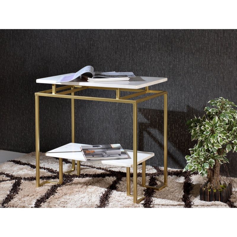 Vendar Accent Table Burnished Gold - Treasure Trove Accents