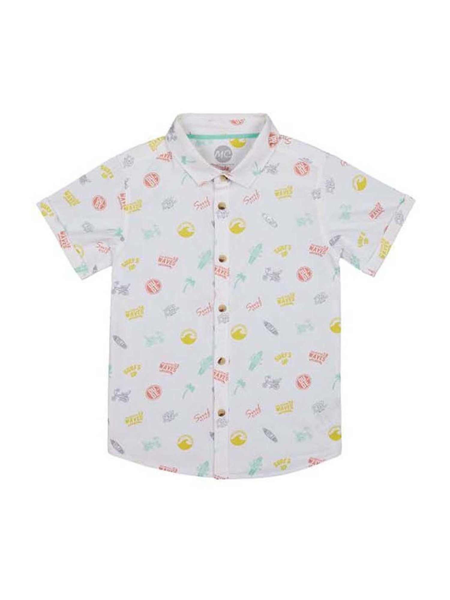 Mothercare Kids White Printed Shirt