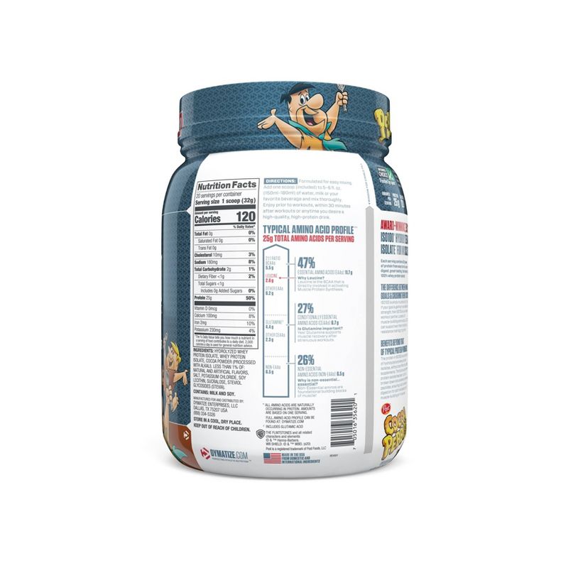 Dymatize 100% Whey Isolate ISO100 Hydrolyzed Protein Powder - Cocoa Pebbles - 22.6oz