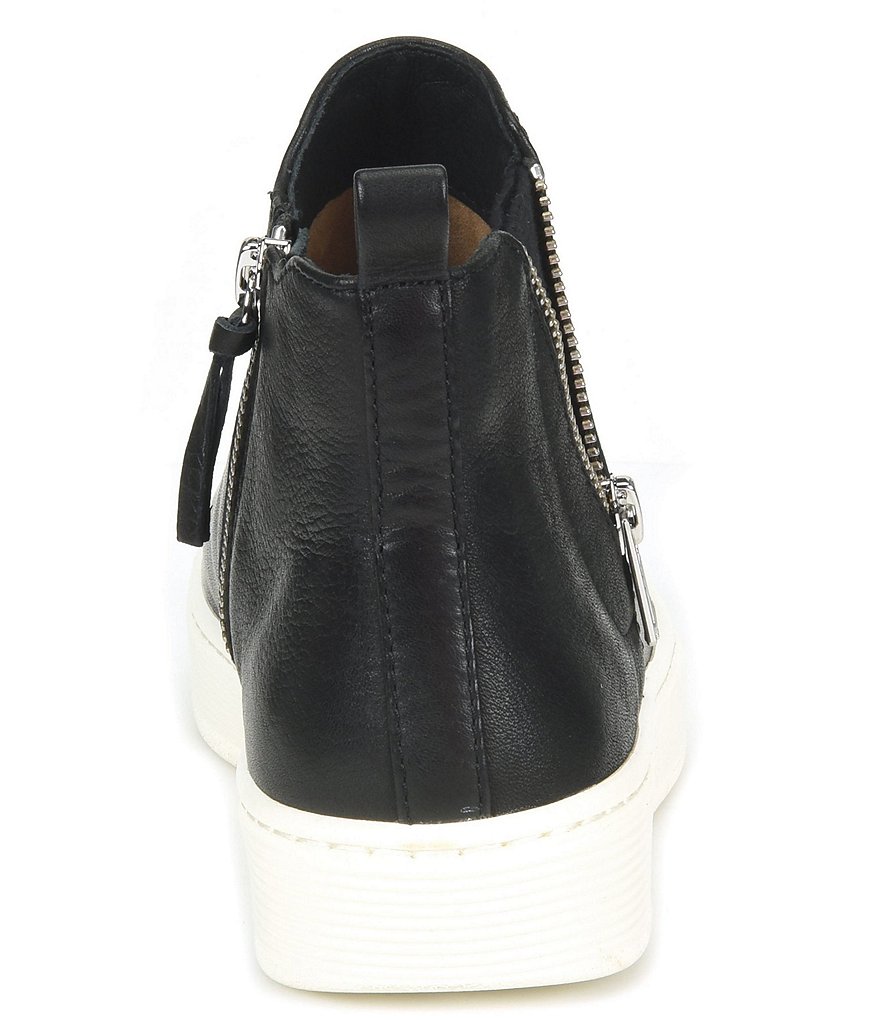 Sofft Britton Zip Waterproof Leather High-Top Sneakers