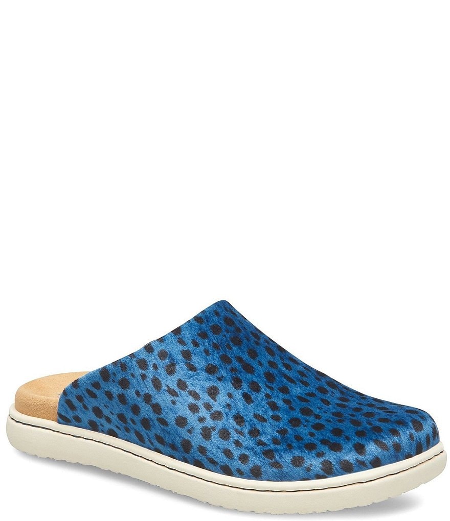 Born Zen Cheetah Print Fabric Mule Slides