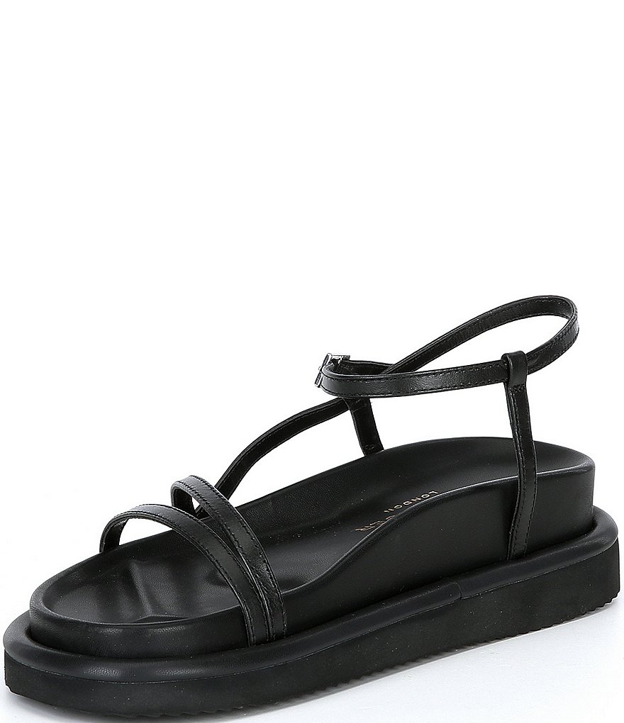 Kurt Geiger London Orson Strappy Leather Footbed Sandals