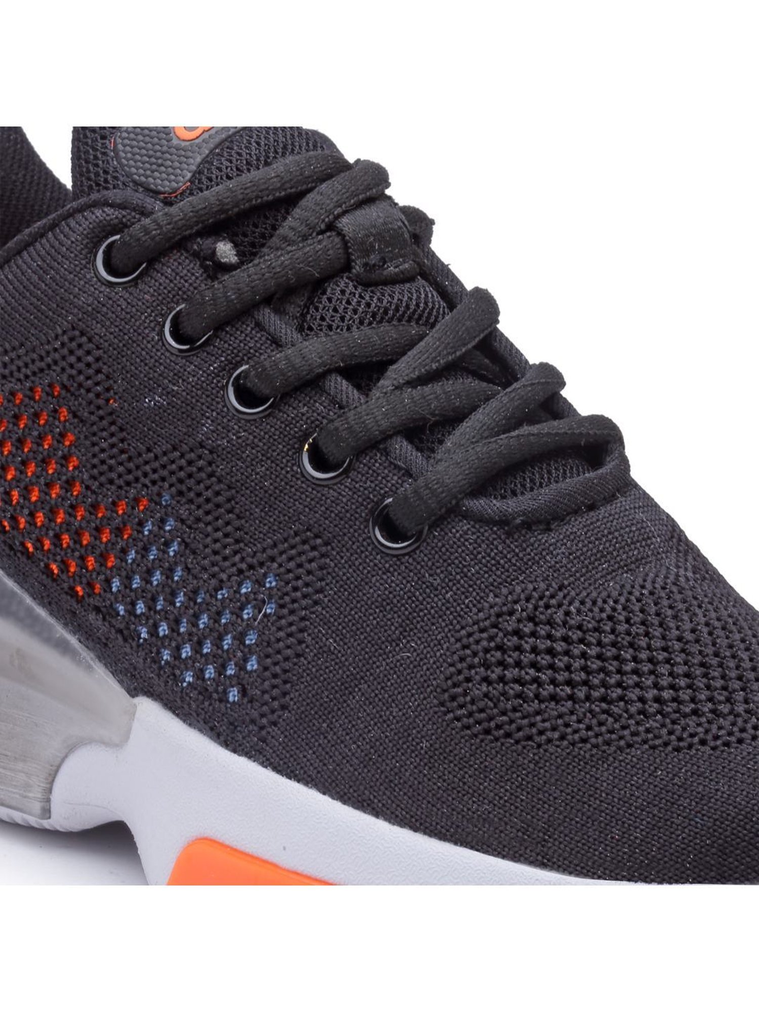 Asian Kids Black Running Shoes