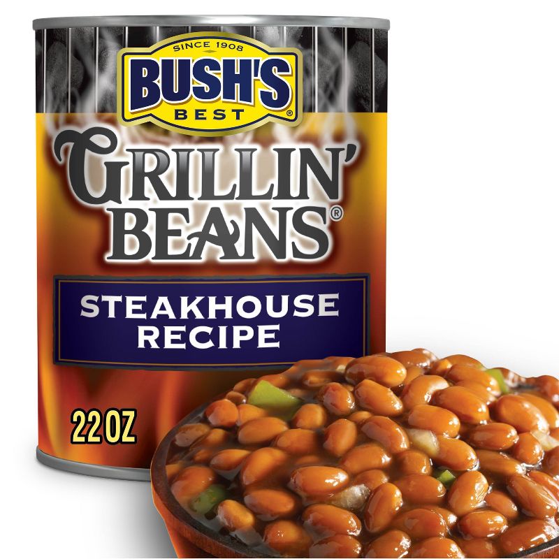 Bush's Steakhouse Recipe Grillin' Beans - 22oz