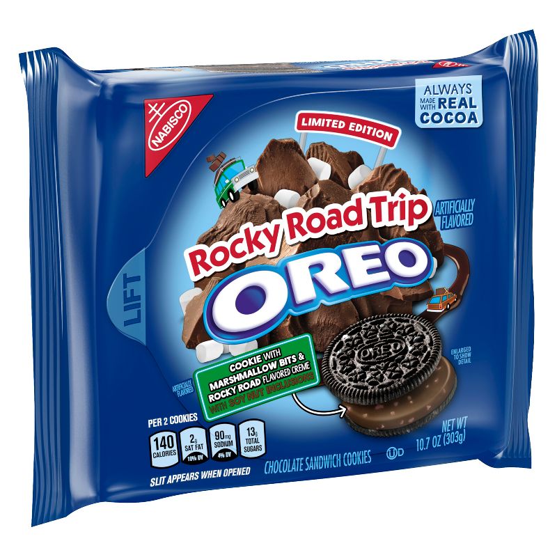 Oreo Limited Edition Rocky Road Trip Chocolate Sandwich Cookies - 10.7oz