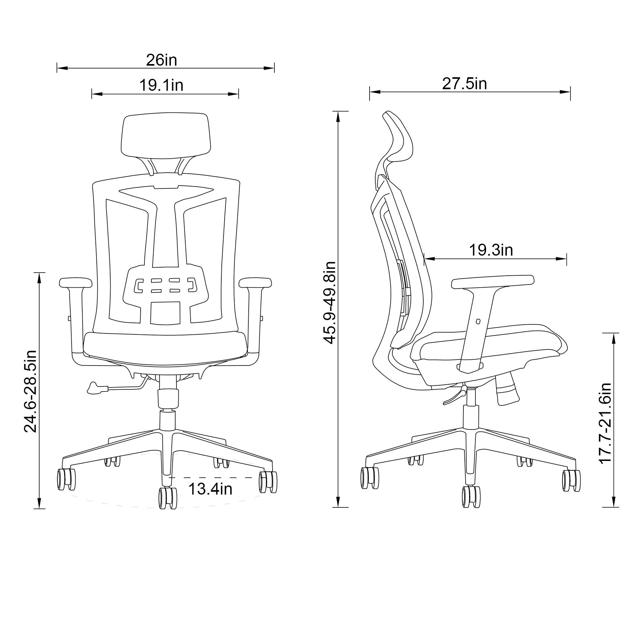 Office Chair Computer Chair Ergonomic Mesh Lifting Swivel Chair Boss Chair Manager Chair Professional office mesh chair
