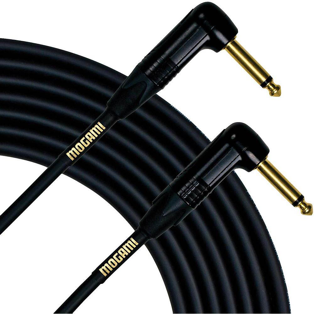 Mogami Gold Instrument 18" Right Angled Male to Right Angled Male Cable