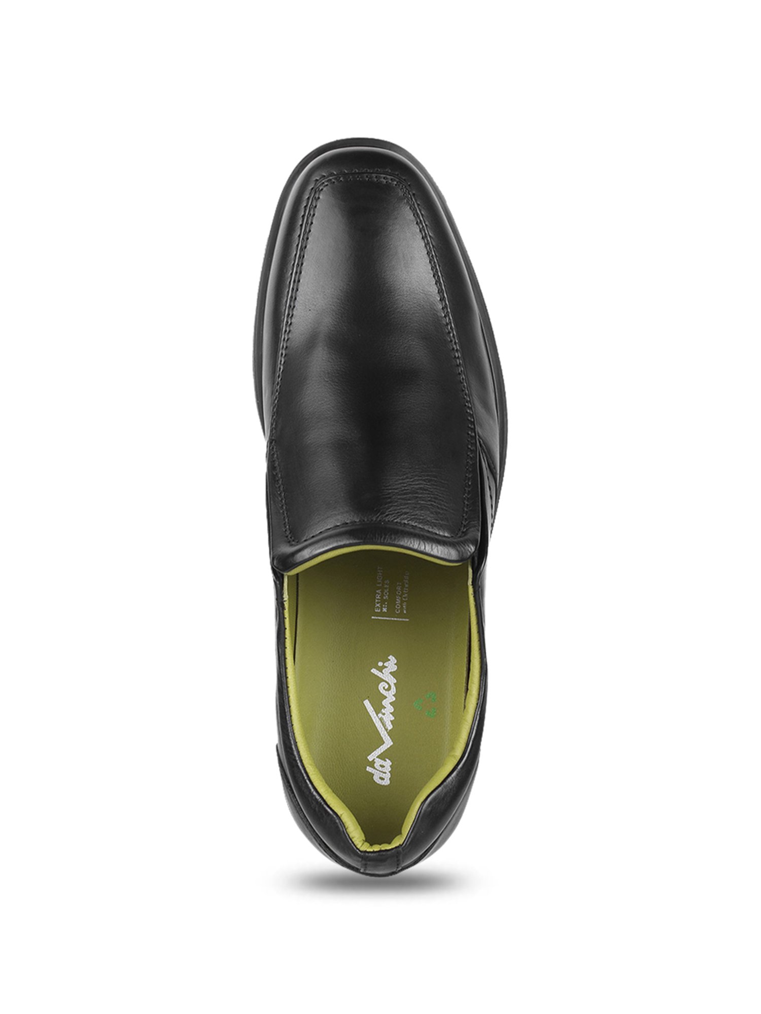 Da Vinchi by Metro Men's Black Formal Loafers