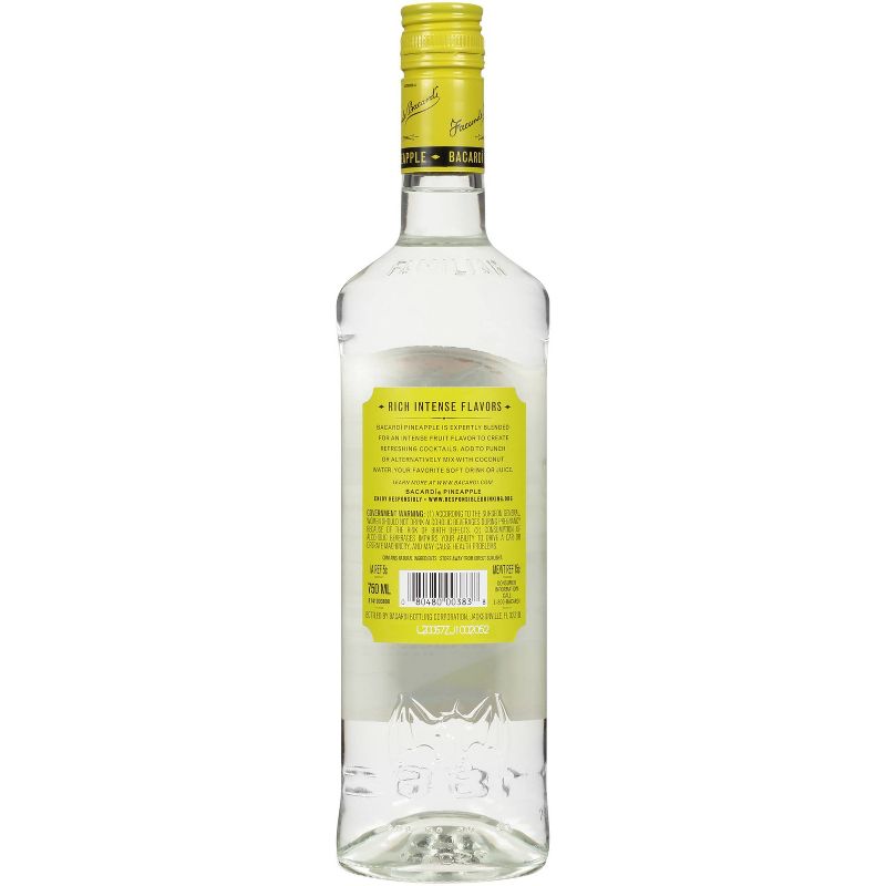 Bacardi Pineapple Flavored Rum - 750ml Bottle
