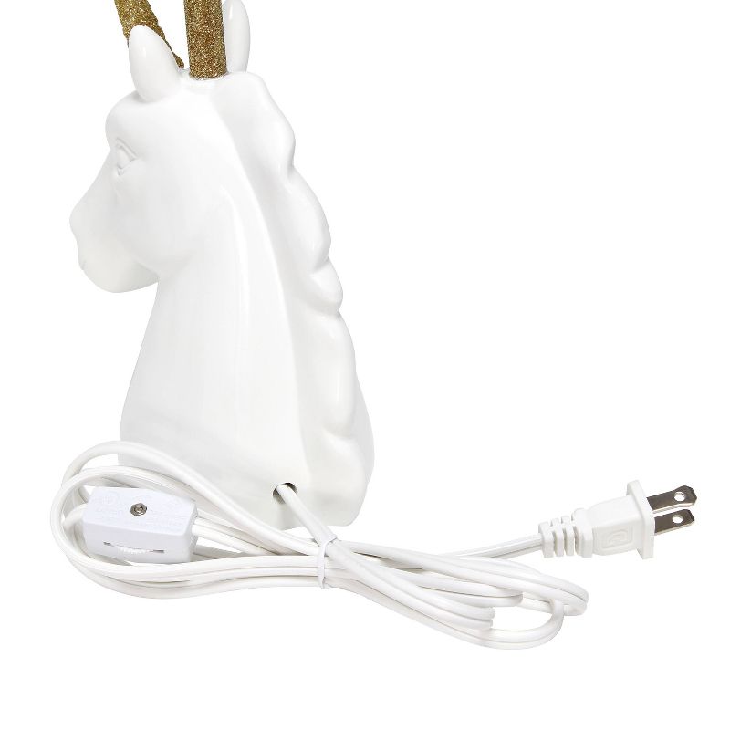 Sparkling and Unicorn Table Lamp White - Simple Designs