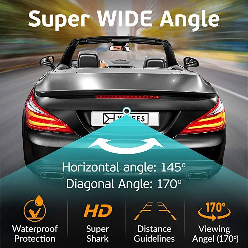 Backup Camera Night Vision HD 1080p Car Rear View Parking Camera Best 170&deg; Wide Angel Reverse Auto Back Up Car Camera Fits All Vehicles