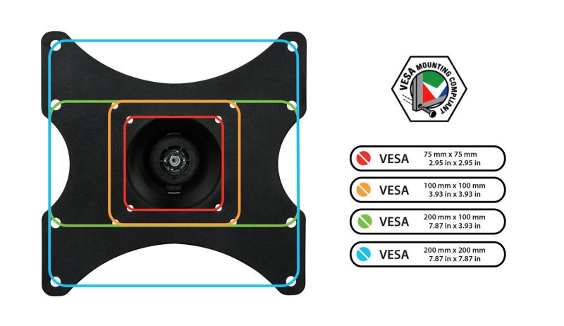 planar systems 997-6035-00 triple monitor stand, taa compliant, supports lcd monitor 15" up to 24" and under 17.6 lb. per arm,