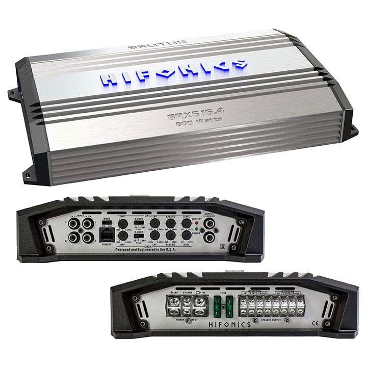 HIFONICS BRX616.4 Brutus(R) 4-Channel Super A/B Class(TM) Amp (640 Watts)