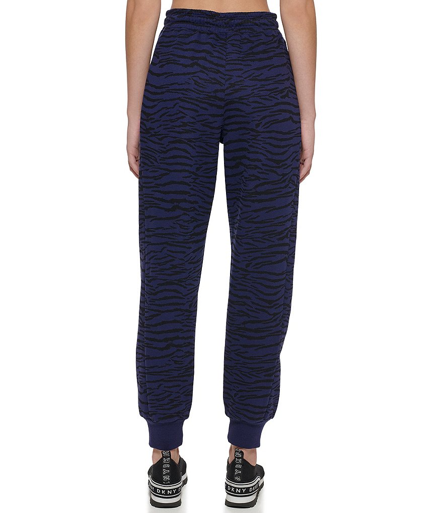 DKNY Sport Tiger King Print Relaxed Fleece Coordinating Joggers