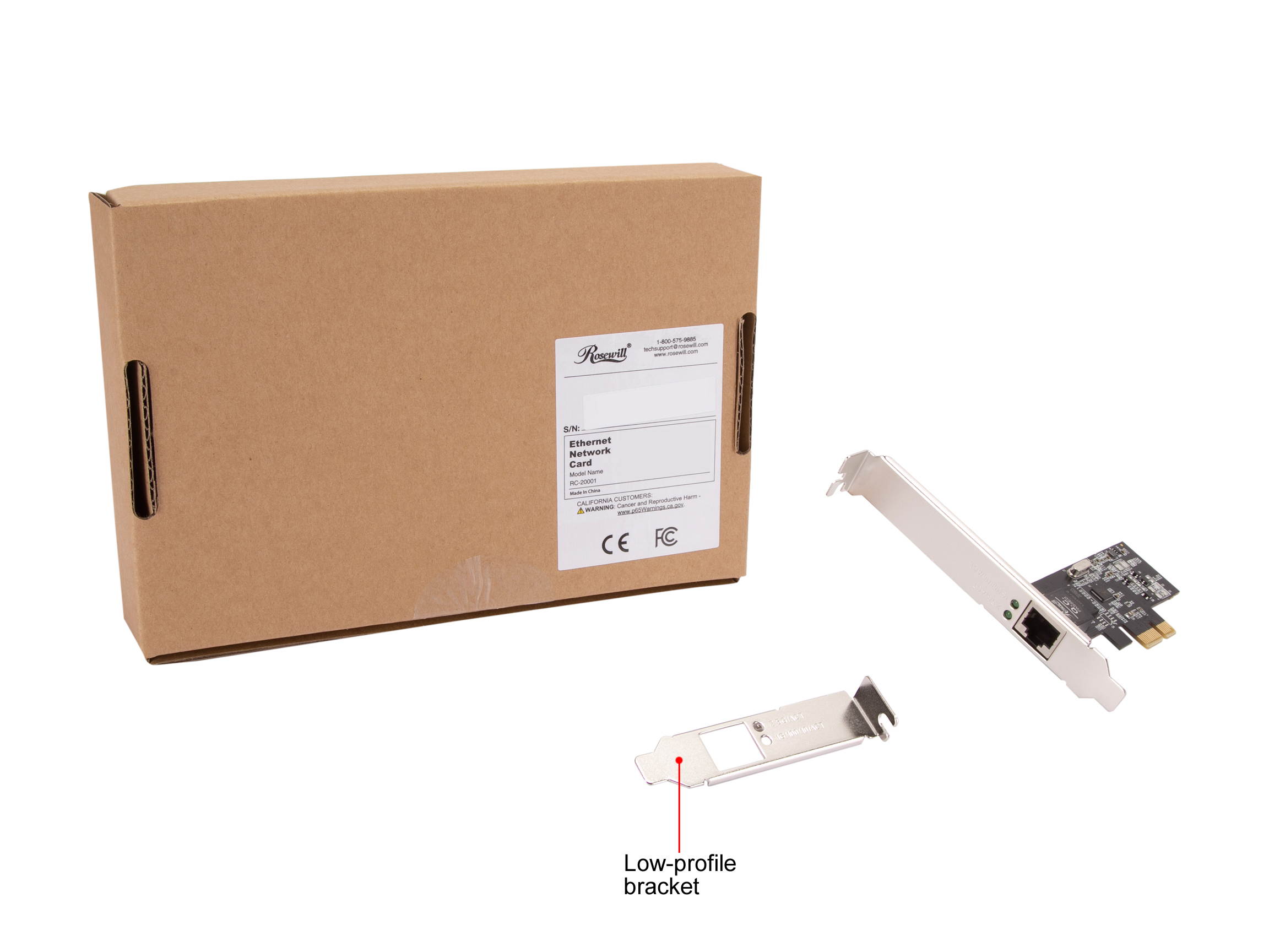 Rosewill RC-20001 PCI-Express x1 2.5GBASE-T PCIe Network Adapter