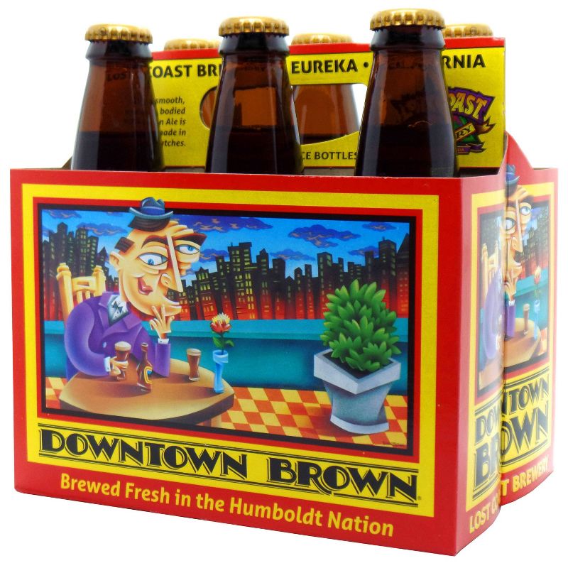 Lost Coast Downtown Brown Ale Beer - 6pk/12 fl oz Bottles