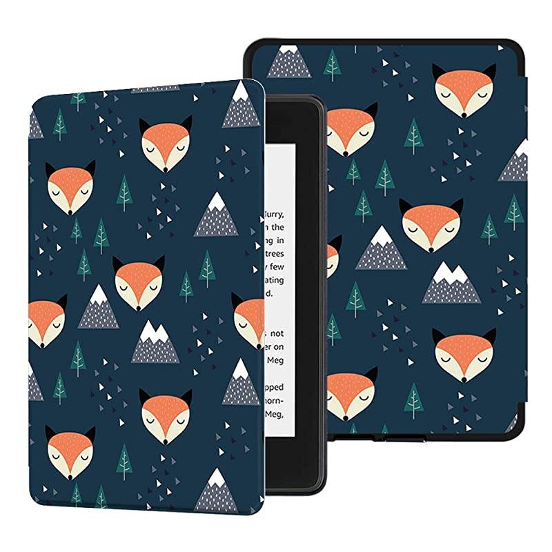 Painting Case for Allnew Kindle Paperwhite 10th Gen 2018 Release onlyWill Not fit Prior Gen Kindle Devices Fox