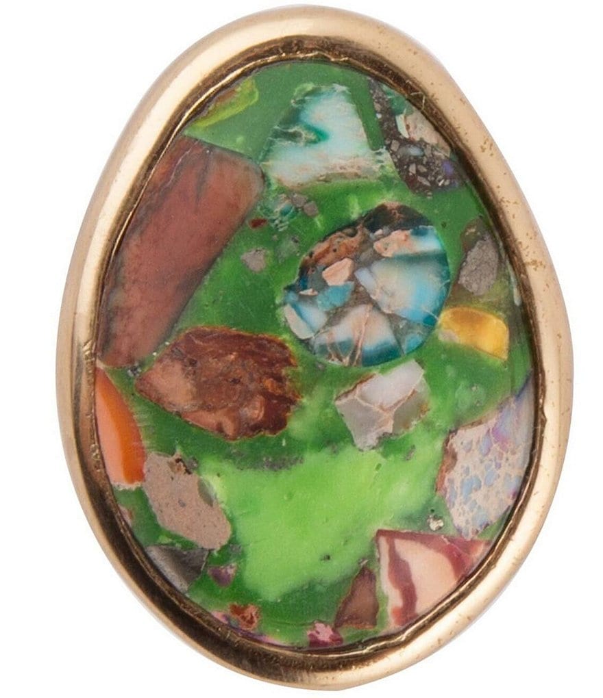 Pompeii3 Antique Yellow Gold 1/2ct Diamond Right Hand Ring - Size 9