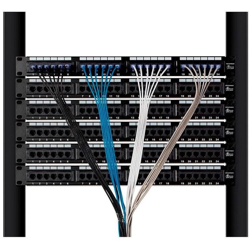 Monoprice SlimRun Cat6A Ethernet Patch Cable - Network Internet Cord - RJ45, Stranded, UTP, Pure Bare Copper Wire, 30AWG, 2ft, Black, 5-Pack