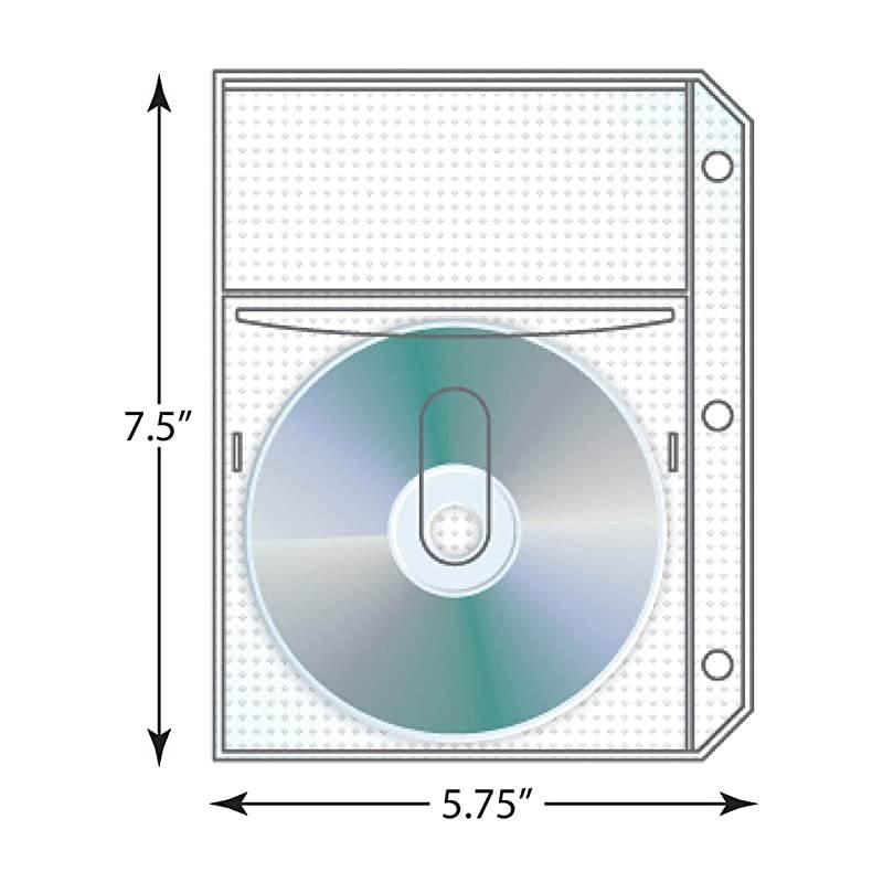 DVD Binder Page White Pack of 50 Pages