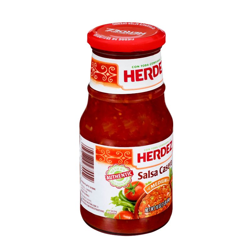 Herdez Casera Medium Salsa 16oz