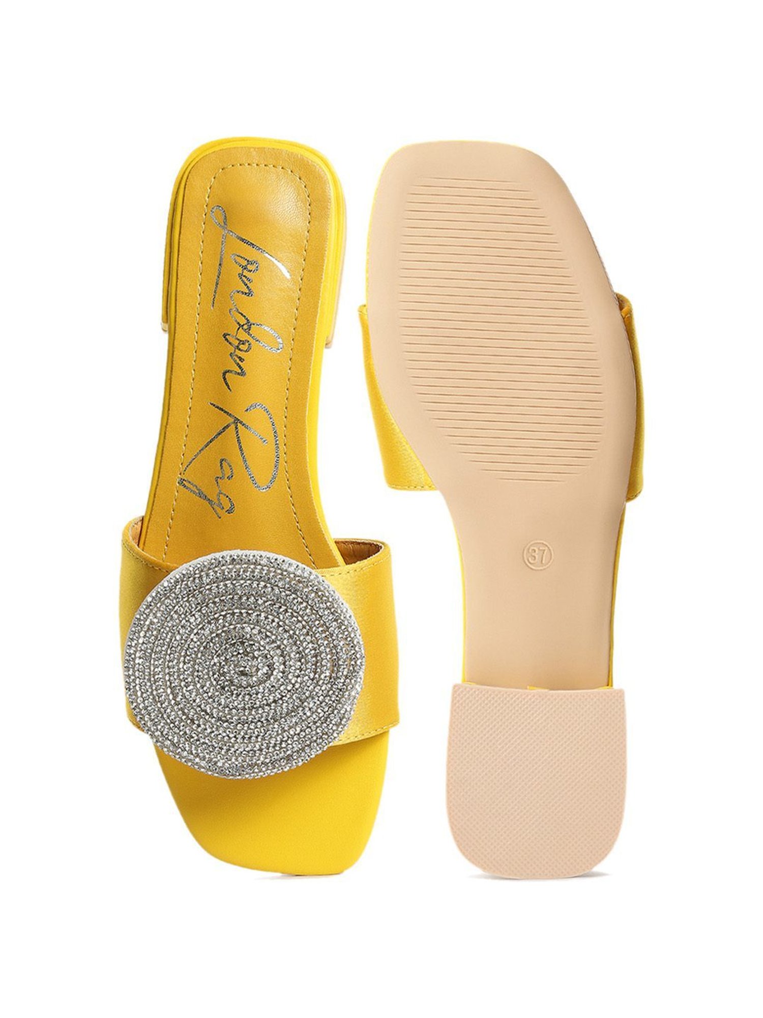 London Rag Women's Yellow Casual Sandals