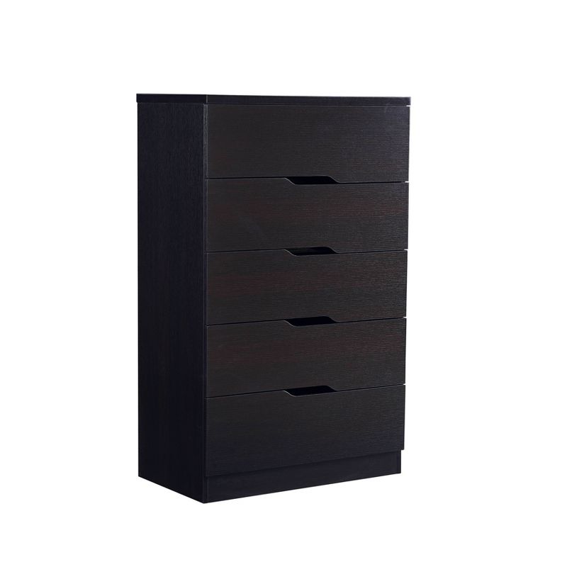 Mesma 5 Drawers Chest Cappuccino - miBasics