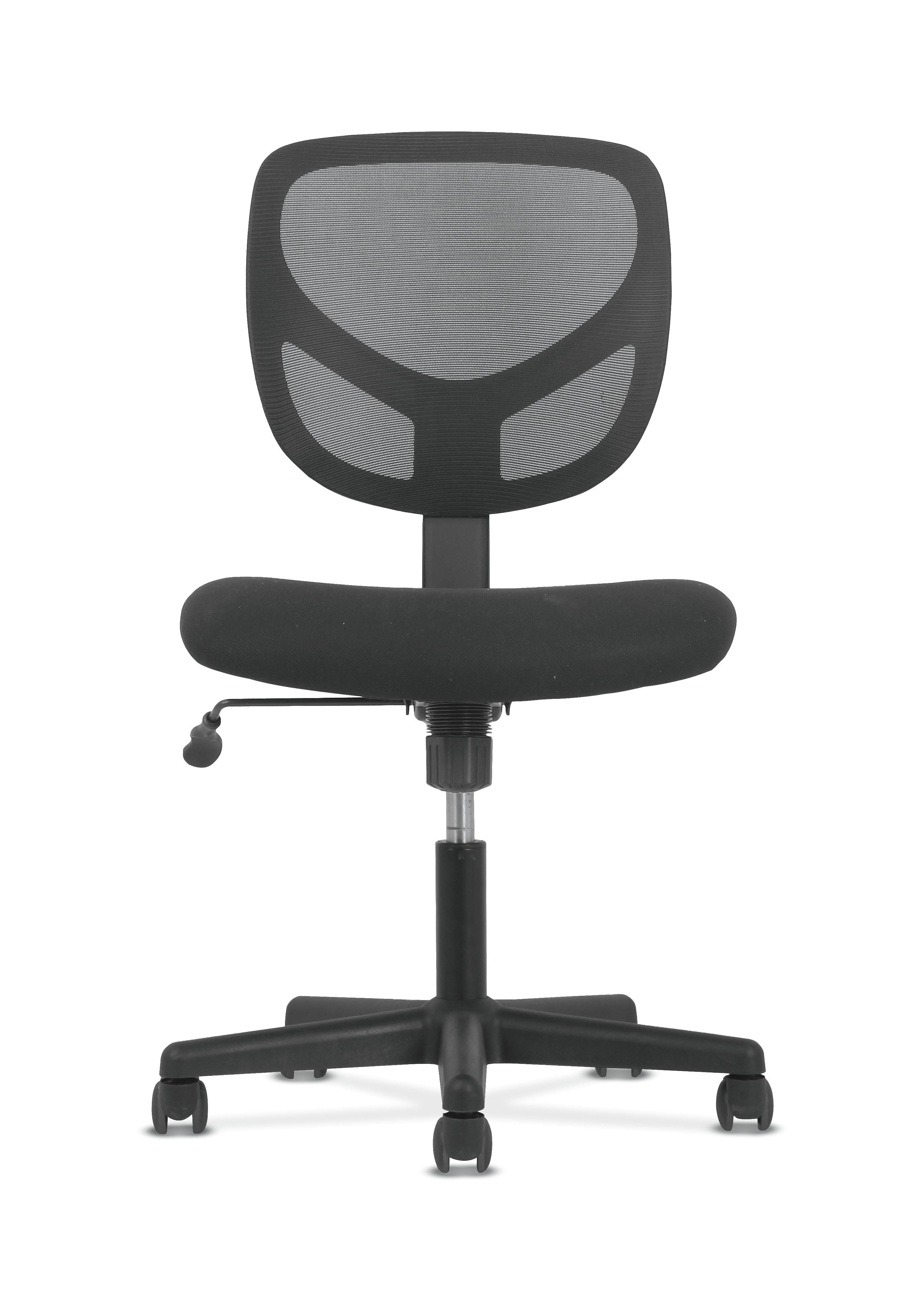 Sadie Mid-Back Task Chair - Black Seat - Fabric Back - 5-star Base - 18" Seat Width x 18" Seat Depth - 24.2" Width x 24.