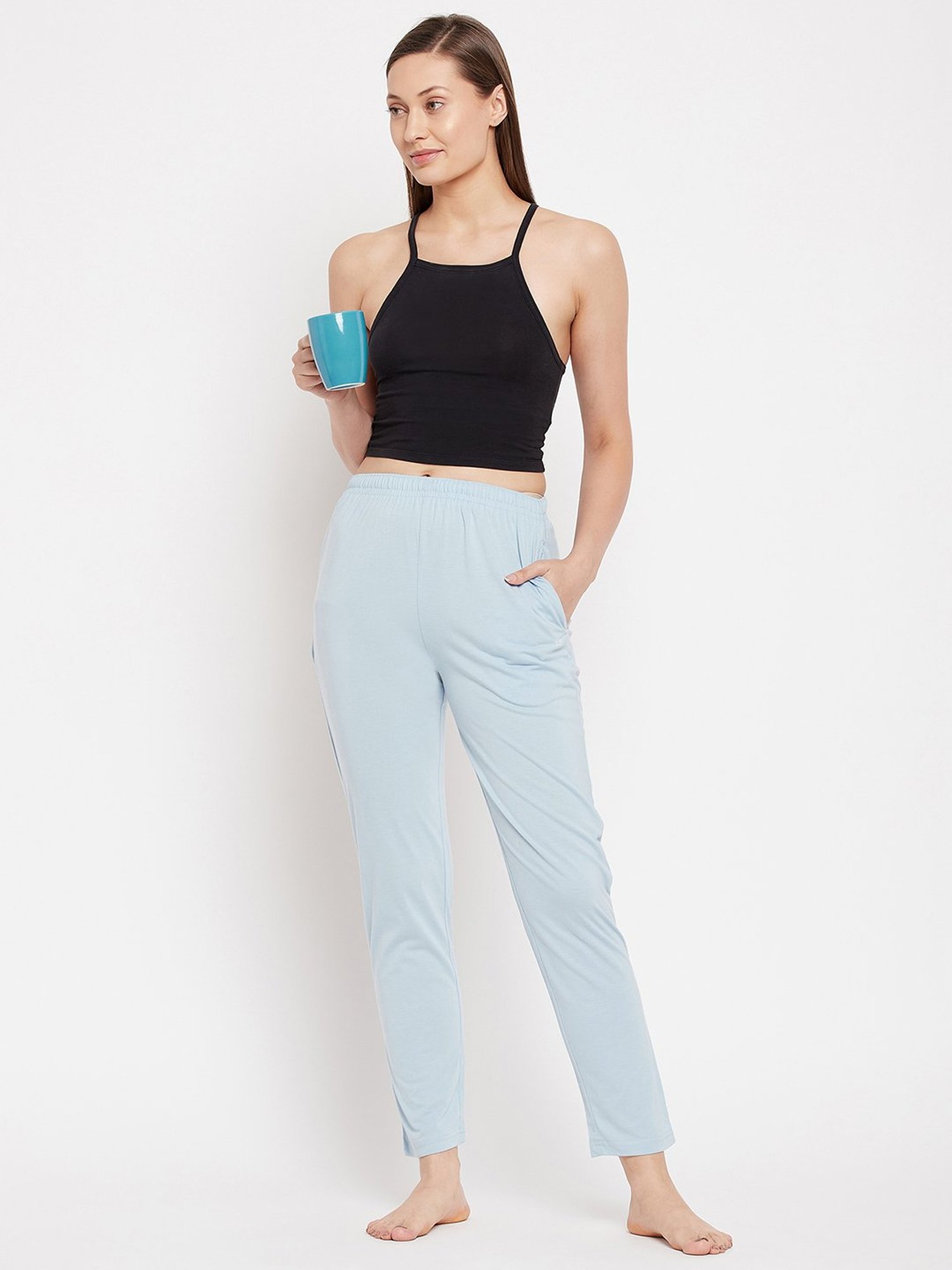 Okane Blue Full Length Lounge Pants
