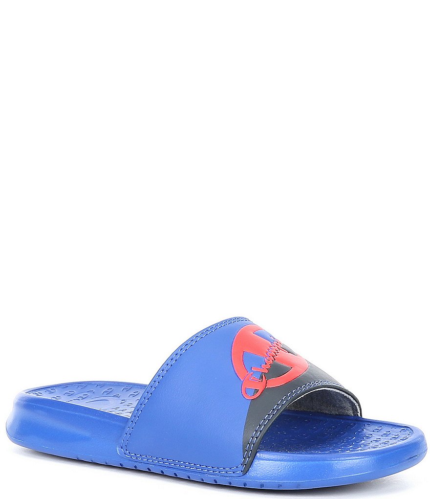 Champion Boy's 50/50 Super Logo Detail Slides (Toddler)