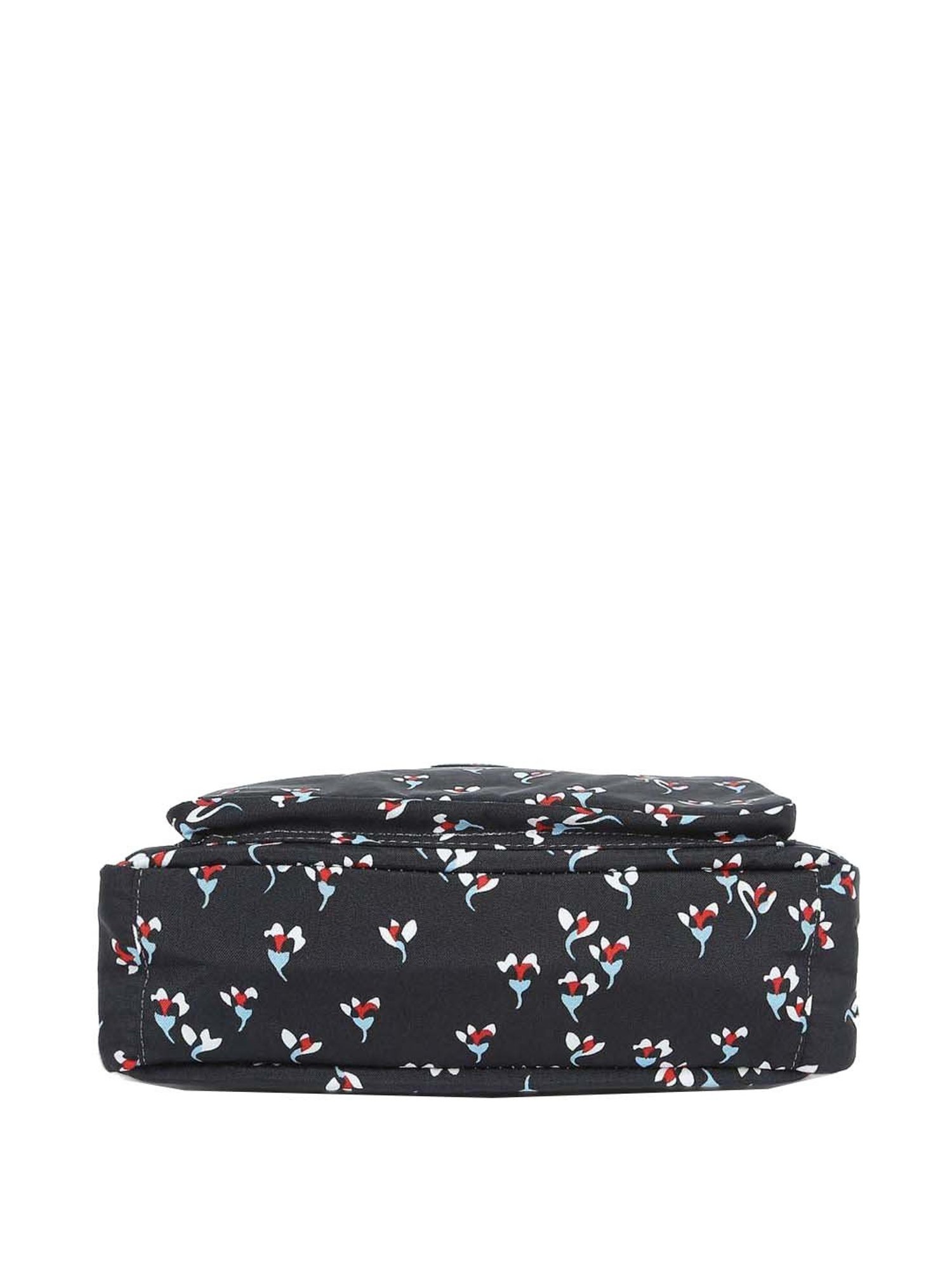 Baomi Black Printed Medium Cross Body Bag