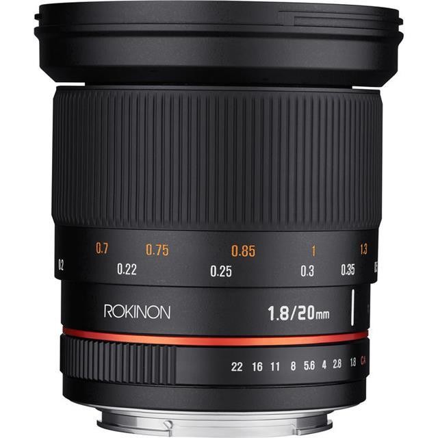 Rokinon 20mm f/1.8 ED AS UMC Wide Angle Lens for Sony E Mount #RK20M-E