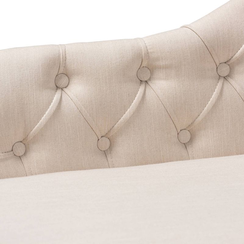 Fortas Mid-Century Modern Fabric Chaise Lounge Gray/Dark Walnut - Christopher Knight Home