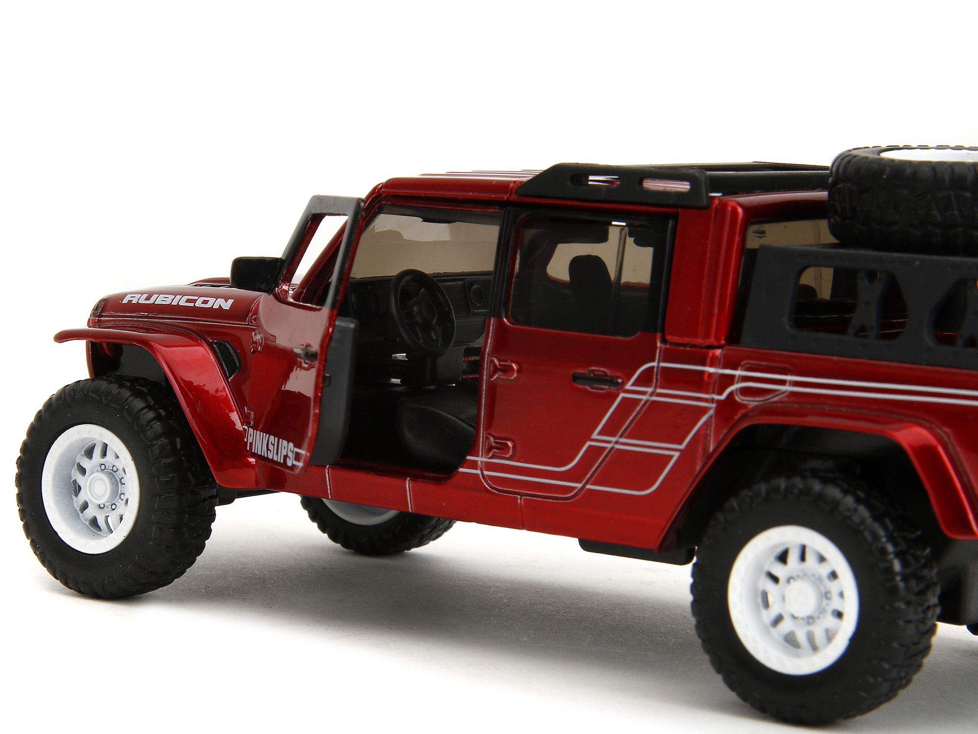 2020 Jeep Gladiator Pickup Truck Candy Red "Pink Slips" Series 1/32 Diecast Model Car by Jada