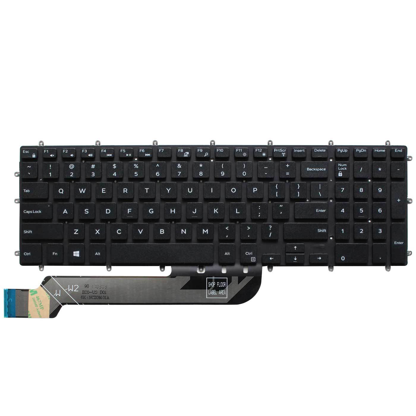 AUTENS Replacement US Keyboard for Dell Inspiron 3579 3583 3779 5565 5567 5570 5575 5587 7566 7567 7577 7588 5765 5767 5770 5775 7773 7778 7779 Laptop No Frame (No Backlight)