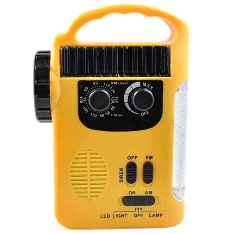 Lejiahong Cell Phone Charger Radio, Led Flashlight Radio, Led Lantern Radio, Siren, Rechargeable Batteries, Hand Crank, Solar Power Radio