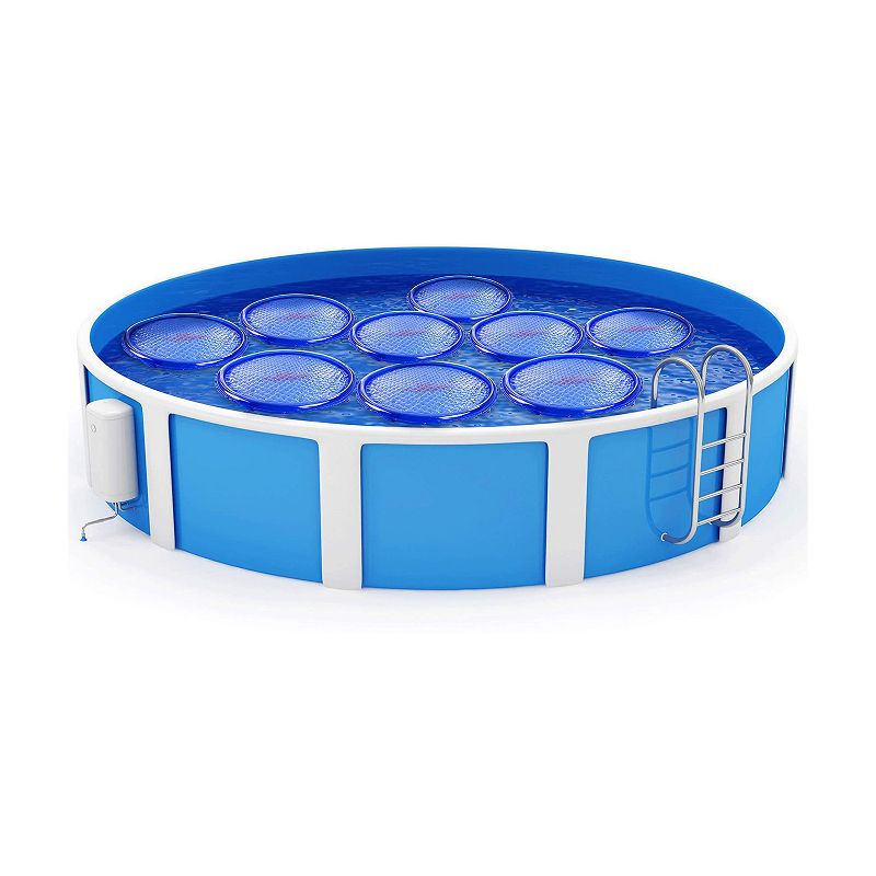 Solar Sun Rings UV Resistant Above Ground Inground Swimming Pool Hot Tub Spa Heating Accessory Circular Heater Solar Cover, SSRA, Blue
