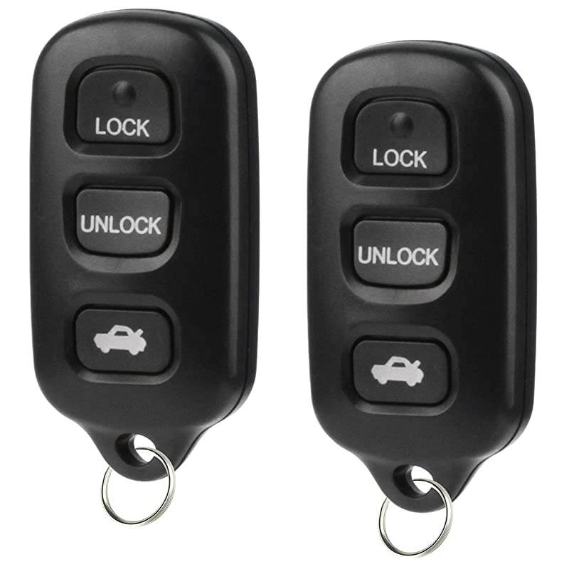 Fob fits 2002-2006 Toyota Camry / 2002-2003 Toyota Solara less Entry Remote (GQ43VT14T), Set of 2