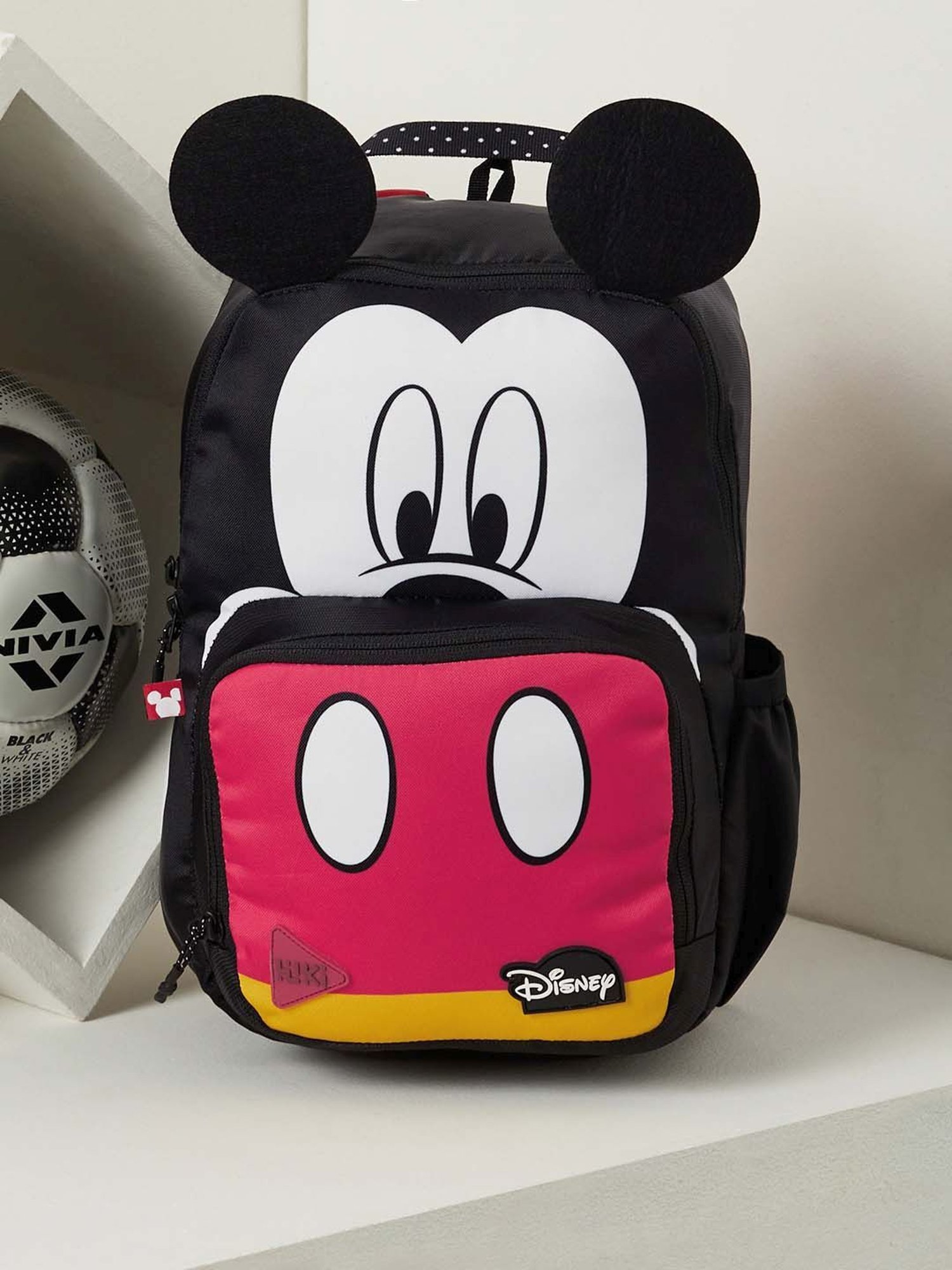 Wiki Back to School Champ 1 Black Polyester Printed Backpack - 11 Ltrs